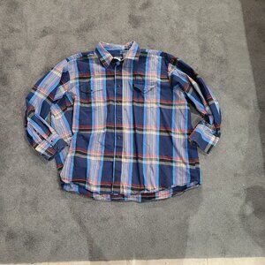 Men's Wrangler Snap front Plaid 3x shirt-barely worn
